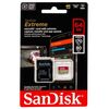 photo SanDisk microSDXC 64 Go Extreme UHS-I (170 Mb/s) + adaptateur