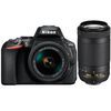 Appareil photo Reflex numérique Nikon D5600 + 18-55mm AF-P VR + 70-300mm VR